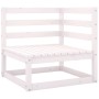 Garden sofa, 4 seats, white solid pine wood by , Outdoor sofas - Ref: Foro24-3075360, Price: 241,99 €, Discount: %