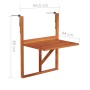 Hanging balcony table solid acacia wood 64.5x44x80 cm by vidaXL, Garden tables - Ref: Foro24-44118, Price: 68,99 €, Discount: %