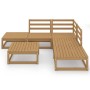 6-piece honey brown solid pine wood garden furniture. by , Garden sets - Ref: Foro24-3075502, Price: 348,15 €, Discount: %