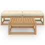 3-piece garden furniture set with solid pine wood cushions by , Garden sets - Ref: Foro24-3076287, Price: 188,97 €, Discount: %