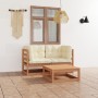 3-piece garden furniture set with solid pine wood cushions by , Garden sets - Ref: Foro24-3076302, Price: 315,99 €, Discount: %