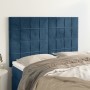 Cabeceros 4 unidades terciopelo azul oscuro 72x5x78/88 cm de , Cabeceros y pies de cama - Ref: Foro24-3116384, Precio: 112,75...