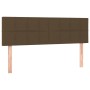 Headboard with LED in dark brown fabric 144x5x78/88 cm by , Headboards and footboards - Ref: Foro24-3121613, Price: 64,96 €, ...