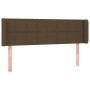 Dark brown fabric headboard with LED 147x16x78/88 cm by , Headboards and footboards - Ref: Foro24-3123237, Price: 76,64 €, Di...