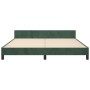 Estructura cama con cabecero terciopelo verde oscuro 160x200 cm de , Camas y somieres - Ref: Foro24-3125766, Precio: 248,32 €...