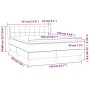 Boxspringbett mit dunkelgrüner Samtmatratze 140x190 cm von , Betten und Lattenroste - Ref: Foro24-3127490, Preis: 461,03 €, R...