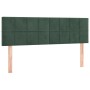 Box spring bed with dark green velvet mattress 140x190 cm by , Beds and slatted bases - Ref: Foro24-3130958, Price: 445,75 €,...