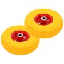 Wheelbarrow wheels 4 pcs Solid PU 3.00-4 (245x82) by vidaXL, Hoists, cranes and carts - Ref: Foro24-142974, Price: 56,99 €, D...