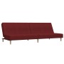 Sofá cama de 2 plazas tela rojo vino tinto de , Sofás - Ref: Foro24-337283, Precio: 181,99 €, Descuento: %