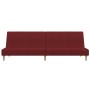 Sofá cama de 2 plazas tela rojo vino tinto de , Sofás - Ref: Foro24-337283, Precio: 181,99 €, Descuento: %