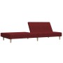 Sofá cama de 2 plazas tela rojo vino tinto de , Sofás - Ref: Foro24-337283, Precio: 181,99 €, Descuento: %