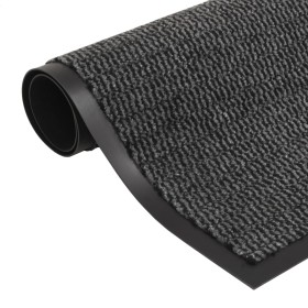 Rectangular knotted entrance mat 80x120 cm anthracite by vidaXL, Doormats - Ref: Foro24-132710, Price: 29,26 €, Discount: %