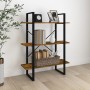 Smoked oak plywood shelf 80x30x105 cm by , Bookcases and shelves - Ref: Foro24-821315, Price: 60,73 €, Discount: %