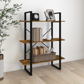 Smoked oak plywood shelf 80x30x105 cm by , Bookcases and shelves - Ref: Foro24-821315, Price: 60,99 €, Discount: %