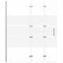 Folding white ESG shower screen 120x140 cm by , shower doors - Ref: Foro24-150739, Price: 156,01 €, Discount: %