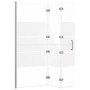 Folding white ESG shower screen 120x140 cm by , shower doors - Ref: Foro24-150739, Price: 156,01 €, Discount: %