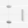 Folding white ESG shower screen 120x140 cm by , shower doors - Ref: Foro24-150739, Price: 156,01 €, Discount: %