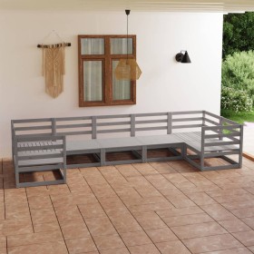 7-teiliges Gartenmöbel-Set aus massivem Kiefernholz von , Gartensets - Ref: Foro24-3076251, Preis: 458,40 €, Rabatt: %