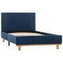 Blue fabric bed frame 100x200 cm by , Beds and slatted bases - Ref: Foro24-286632, Price: 202,46 €, Discount: %