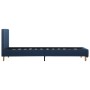 Blue fabric bed frame 100x200 cm by , Beds and slatted bases - Ref: Foro24-286632, Price: 202,46 €, Discount: %