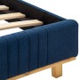 Blue fabric bed frame 100x200 cm by , Beds and slatted bases - Ref: Foro24-286632, Price: 202,46 €, Discount: %