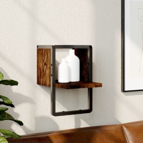 Wall shelves with smoked oak bar 20x25x30 cm by , Shelves and shelves - Ref: Foro24-836275, Price: 12,18 €, Discount: %