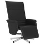 Sillón reclinable con reposapiés cuero sintético negro de , Sillones - Ref: Foro24-356645, Precio: 194,39 €, Descuento: %