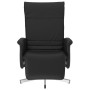 Sillón reclinable con reposapiés cuero sintético negro de , Sillones - Ref: Foro24-356645, Precio: 194,39 €, Descuento: %