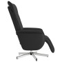 Sillón reclinable con reposapiés cuero sintético negro de , Sillones - Ref: Foro24-356645, Precio: 194,39 €, Descuento: %