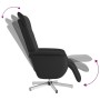 Sillón reclinable con reposapiés cuero sintético negro de , Sillones - Ref: Foro24-356645, Precio: 194,39 €, Descuento: %