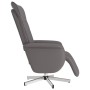 Reclining massage armchair with footrest in gray synthetic leather by , Armchairs - Ref: Foro24-356651, Price: 170,89 €, Disc...