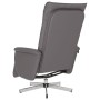 Reclining massage armchair with footrest in gray synthetic leather by , Armchairs - Ref: Foro24-356651, Price: 170,89 €, Disc...