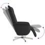 Sillón reclinable masaje con reposapiés cuero sintético negro de , Sillones - Ref: Foro24-356653, Precio: 160,37 €, Descuento: %