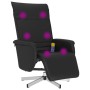 Sillón reclinable masaje con reposapiés cuero sintético negro de , Sillones - Ref: Foro24-356653, Precio: 160,37 €, Descuento: %