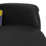 Sillón reclinable masaje con reposapiés cuero sintético negro de , Sillones - Ref: Foro24-356653, Precio: 160,37 €, Descuento: %