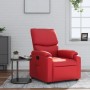 Sillón reclinable de cuero sintético rojo de , Sillones - Ref: Foro24-373439, Precio: 230,28 €, Descuento: %