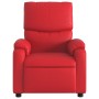 Sillón reclinable de cuero sintético rojo de , Sillones - Ref: Foro24-373439, Precio: 230,28 €, Descuento: %