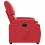 Sillón reclinable de cuero sintético rojo de , Sillones - Ref: Foro24-373439, Precio: 230,28 €, Descuento: %