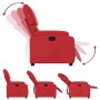 Sillón reclinable de cuero sintético rojo de , Sillones - Ref: Foro24-373439, Precio: 230,28 €, Descuento: %