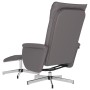 Relaxsessel mit Fußstütze Kunstleder grau von , Sessel - Ref: Foro24-356647, Preis: 129,32 €, Rabatt: %