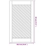 Mesh wardrobe doors 2 units pine wood 39.5x69 cm by , cabinet doors - Ref: Foro24-372793, Price: 50,17 €, Discount: %