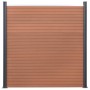 Brown WPC fence panel set 699x186 cm by , fence panels - Ref: Foro24-3211832, Price: 1,00 €, Discount: %