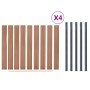 Brown WPC fence panel set 699x186 cm by , fence panels - Ref: Foro24-3211832, Price: 1,00 €, Discount: %