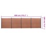 Brown WPC fence panel set 699x186 cm by , fence panels - Ref: Foro24-3211832, Price: 1,00 €, Discount: %