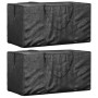 Bolsas para cojines jardín 2 uds polietileno negro 150x75x75 cm de , Fundas para muebles de jardín - Ref: Foro24-3155397, Pre...