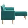 L-shaped sofa upholstered in green fabric 171.5x138x81.5 cm by , Sofas - Ref: Foro24-247023, Price: 415,01 €, Discount: %