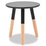 Set of side tables 2 units solid black pine wood by vidaXL, Side tables - Ref: Foro24-244735, Price: 61,98 €, Discount: %