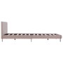 Cappuccino synthetic leather bed frame 120x200 cm by , Beds and slatted bases - Ref: Foro24-280842, Price: 154,99 €, Discount: %