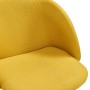 Sillas de comedor 2 unidades tela amarillo de , Sillas de comedor - Ref: Foro24-282604, Precio: 178,99 €, Descuento: %