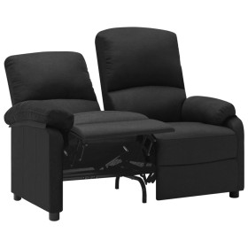 Sofá reclinable de 2 plazas de tela negro de , Sillones - Ref: Foro24-324091, Precio: 449,99 €, Descuento: %